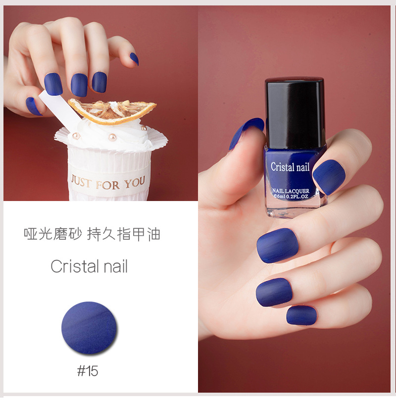 Internet Celebrity Hot Push Matte Nail Polish Matte Non-Peelable Baking-Free Nail Polish for Nail Beauty
