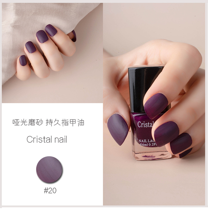Internet Celebrity Hot Push Matte Nail Polish Matte Non-Peelable Baking-Free Nail Polish for Nail Beauty