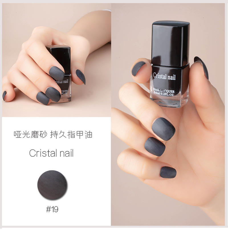 Internet Celebrity Hot Push Matte Nail Polish Matte Non-Peelable Baking-Free Nail Polish for Nail Beauty