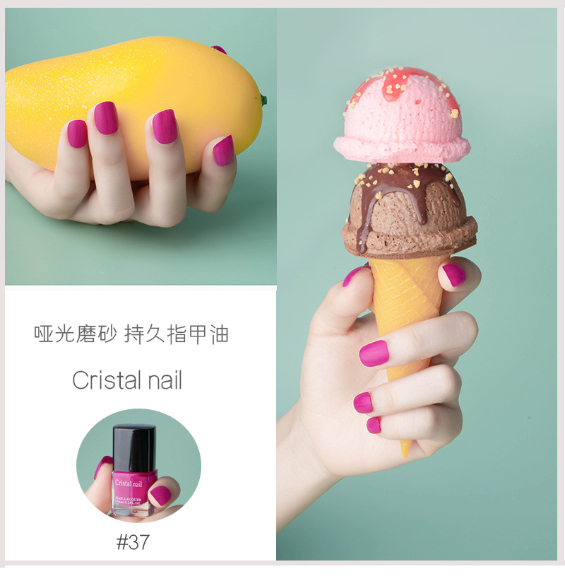 Internet Celebrity Hot Push Matte Nail Polish Matte Non-Peelable Baking-Free Nail Polish for Nail Beauty