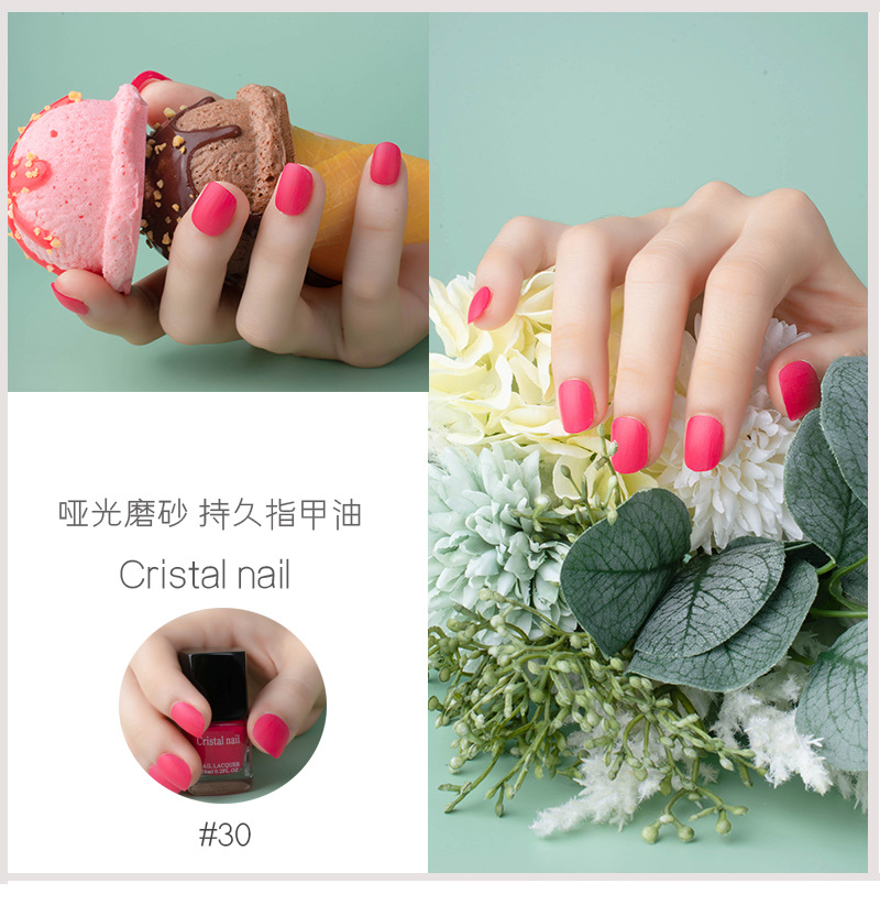 Internet Celebrity Hot Push Matte Nail Polish Matte Non-Peelable Baking-Free Nail Polish for Nail Beauty
