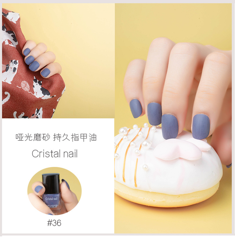 Internet Celebrity Hot Push Matte Nail Polish Matte Non-Peelable Baking-Free Nail Polish for Nail Beauty
