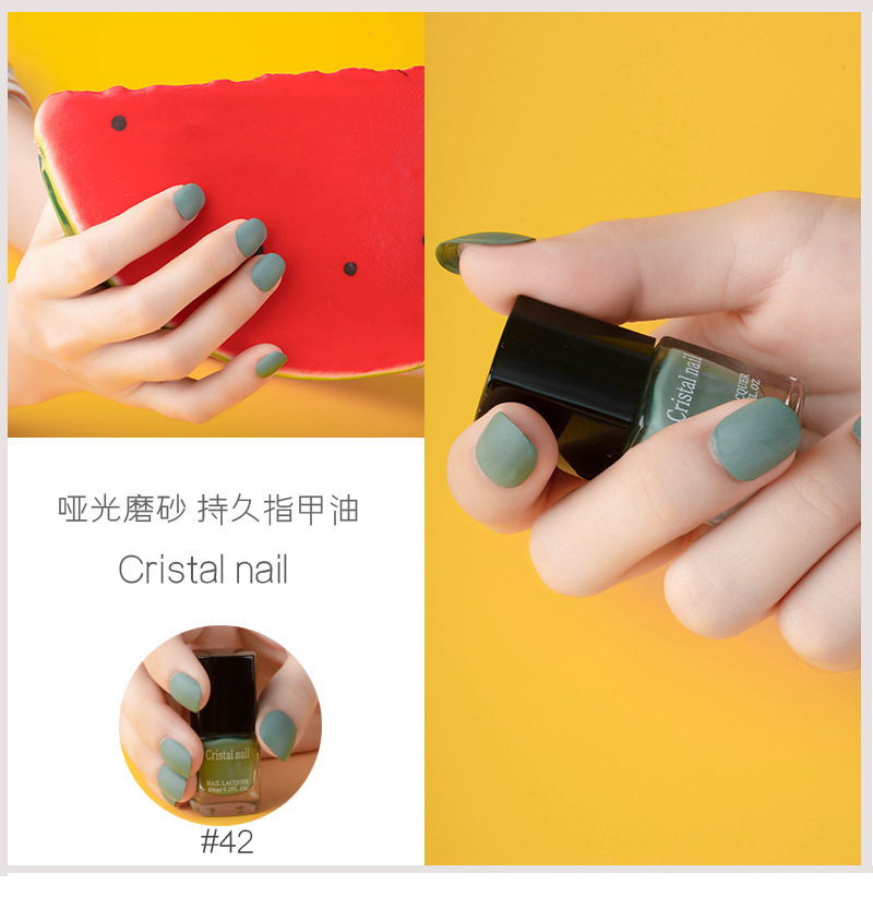 Internet Celebrity Hot Push Matte Nail Polish Matte Non-Peelable Baking-Free Nail Polish for Nail Beauty