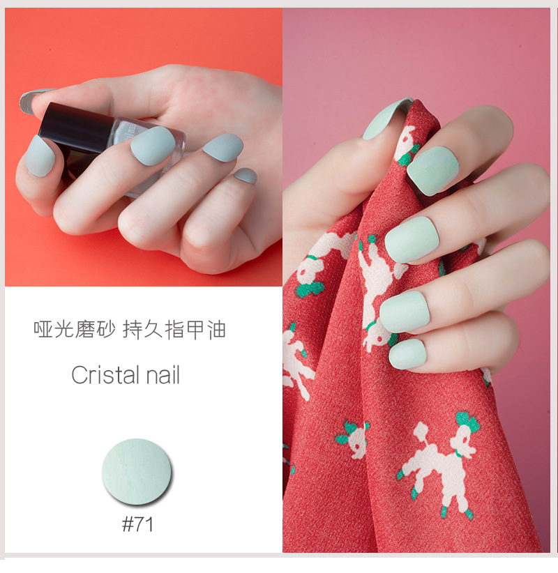 Internet Celebrity Hot Push Matte Nail Polish Matte Non-Peelable Baking-Free Nail Polish for Nail Beauty
