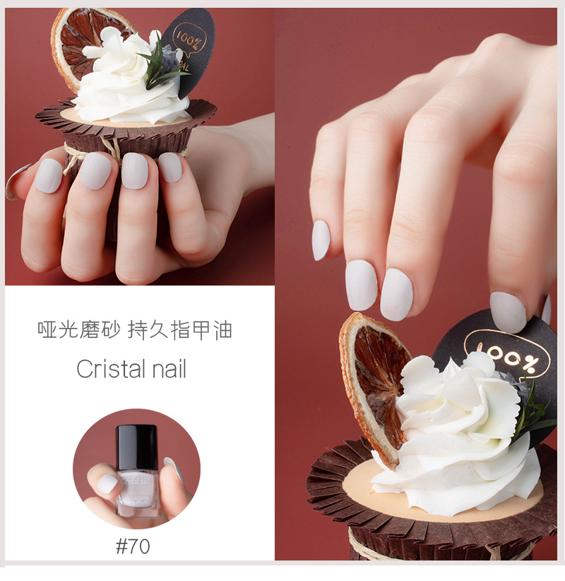Internet Celebrity Hot Push Matte Nail Polish Matte Non-Peelable Baking-Free Nail Polish for Nail Beauty