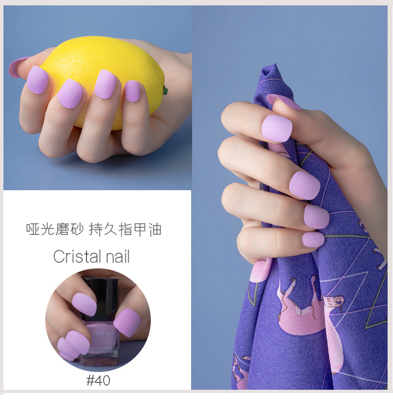 Internet Celebrity Hot Push Matte Nail Polish Matte Non-Peelable Baking-Free Nail Polish for Nail Beauty