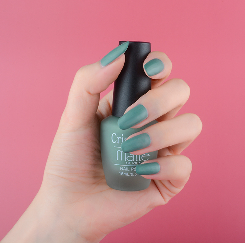 Frosted Nail Polish Hot Sale Various Solid Color Nail Polish Set Frosted Durable Peelable Baking-Free Oily Nail Polish