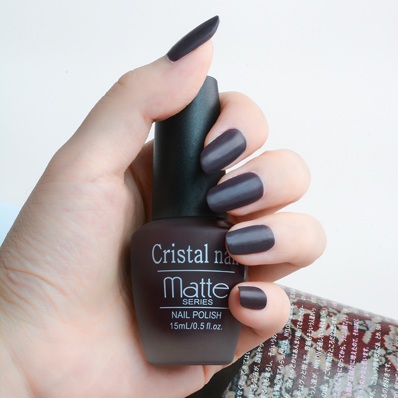Frosted Nail Polish Hot Sale Various Solid Color Nail Polish Set Frosted Durable Peelable Baking-Free Oily Nail Polish