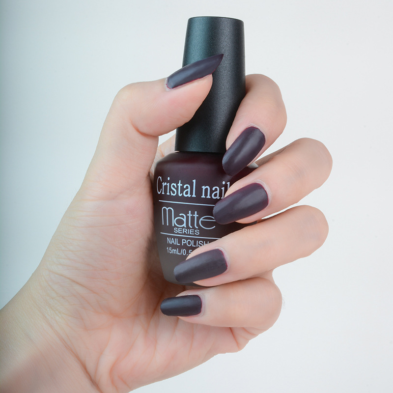 Frosted Nail Polish Hot Sale Various Solid Color Nail Polish Set Frosted Durable Peelable Baking-Free Oily Nail Polish