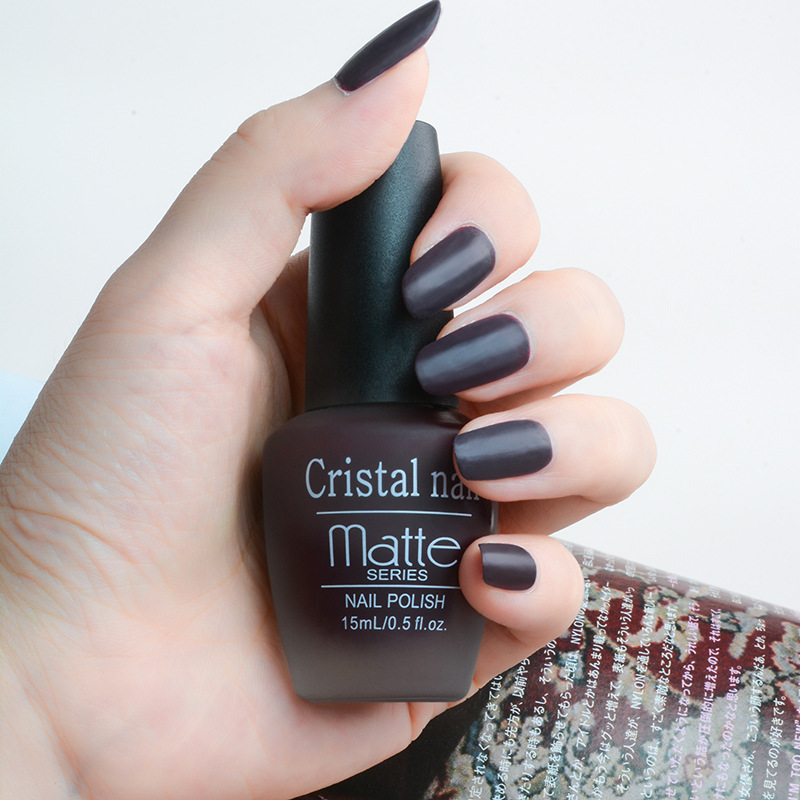Frosted Nail Polish Hot Sale Various Solid Color Nail Polish Set Frosted Durable Peelable Baking-Free Oily Nail Polish