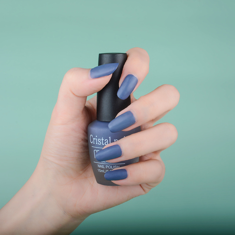 Frosted Nail Polish Hot Sale Various Solid Color Nail Polish Set Frosted Durable Peelable Baking-Free Oily Nail Polish
