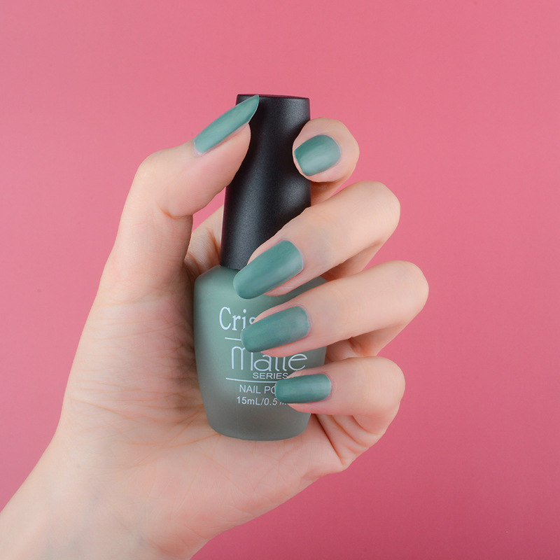 Frosted Nail Polish Hot Sale Various Solid Color Nail Polish Set Frosted Durable Peelable Baking-Free Oily Nail Polish