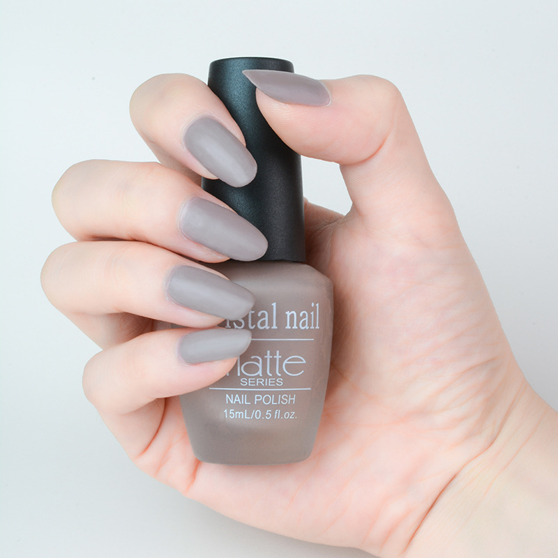 Frosted Nail Polish Hot Sale Various Solid Color Nail Polish Set Frosted Durable Peelable Baking-Free Oily Nail Polish