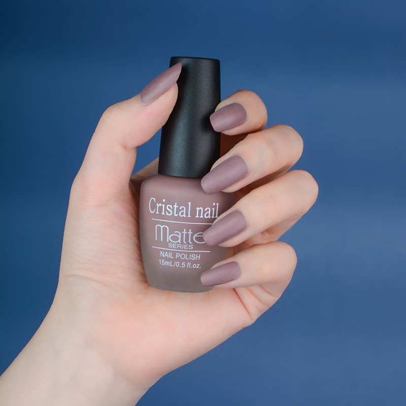 Frosted Nail Polish Hot Sale Various Solid Color Nail Polish Set Frosted Durable Peelable Baking-Free Oily Nail Polish