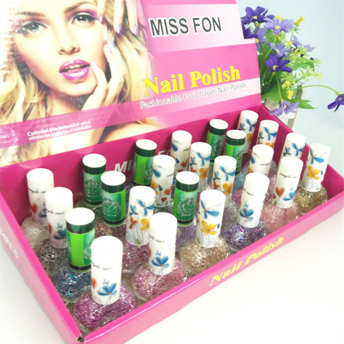 1744 color box Snowflake nail polish