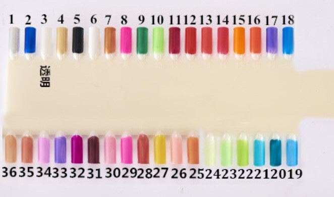 Cross-Border Bright Oil Nail Polish 36 Color Nail Polish Non-Peeling Quick-Drying White Baking-Free Nail Polish