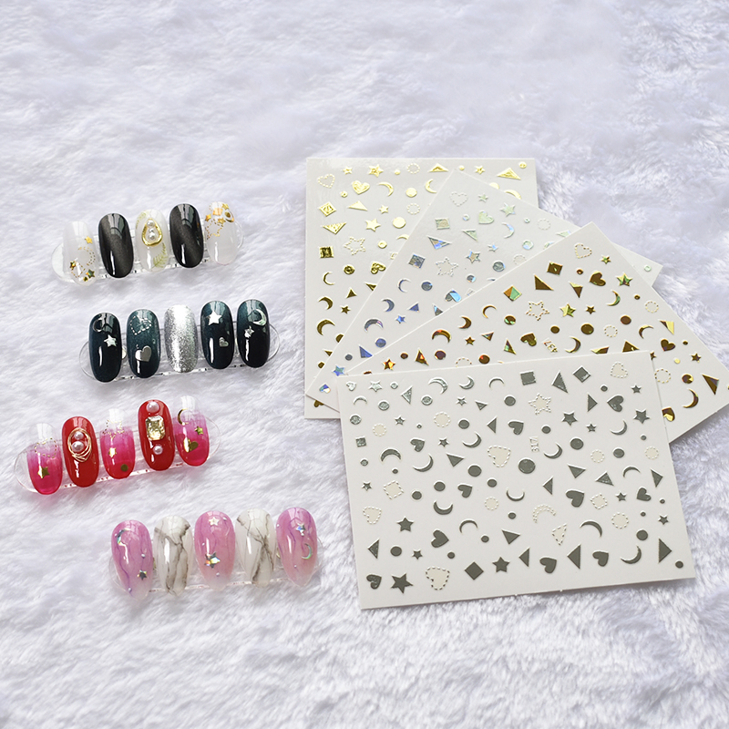 Xingyue Series Nail Stamping Nail Sticker 3D Korean Internet Celebrity Nail Stickers