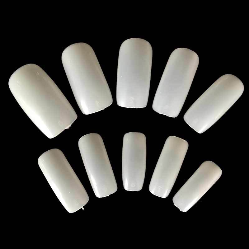 Nail 500 Pieces Boxed Nail Tip French Nail Tip Nail Patch Half Sticker Nail Tip Fake Finger Nail Tip White Natural