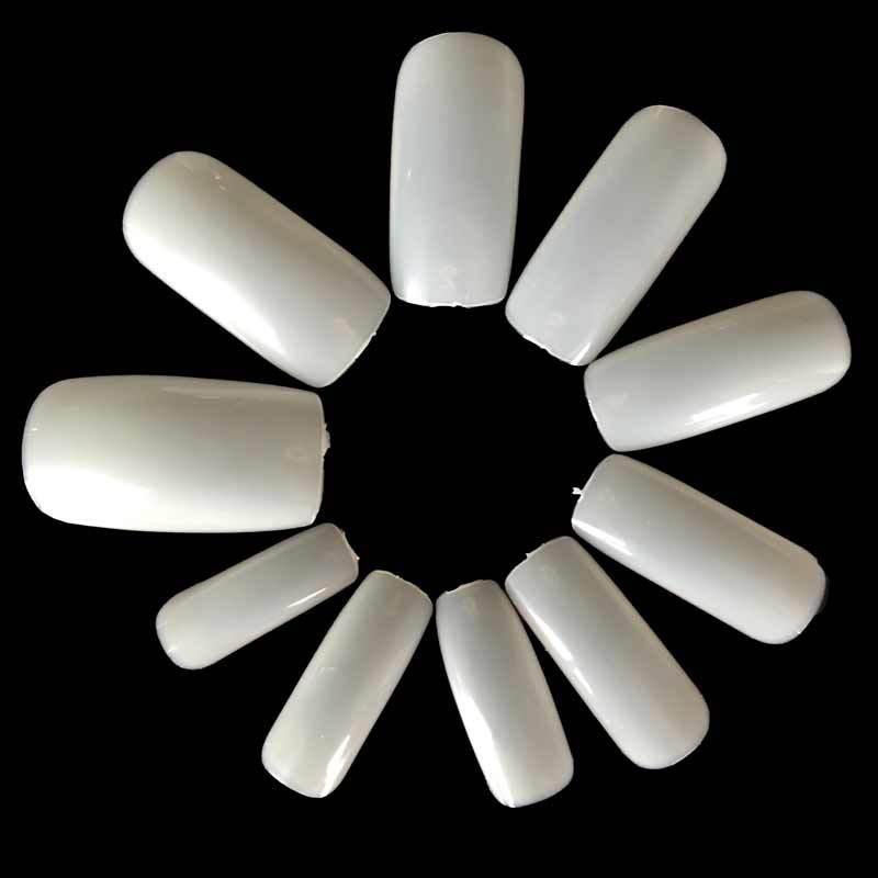 Nail 500 Pieces Boxed Nail Tip French Nail Tip Nail Patch Half Sticker Nail Tip Fake Finger Nail Tip White Natural