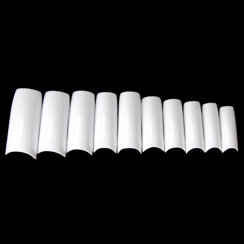 Nail 500 Pieces Boxed Nail Tip French Nail Tip Nail Patch Half Sticker Nail Tip Fake Finger Nail Tip White Natural