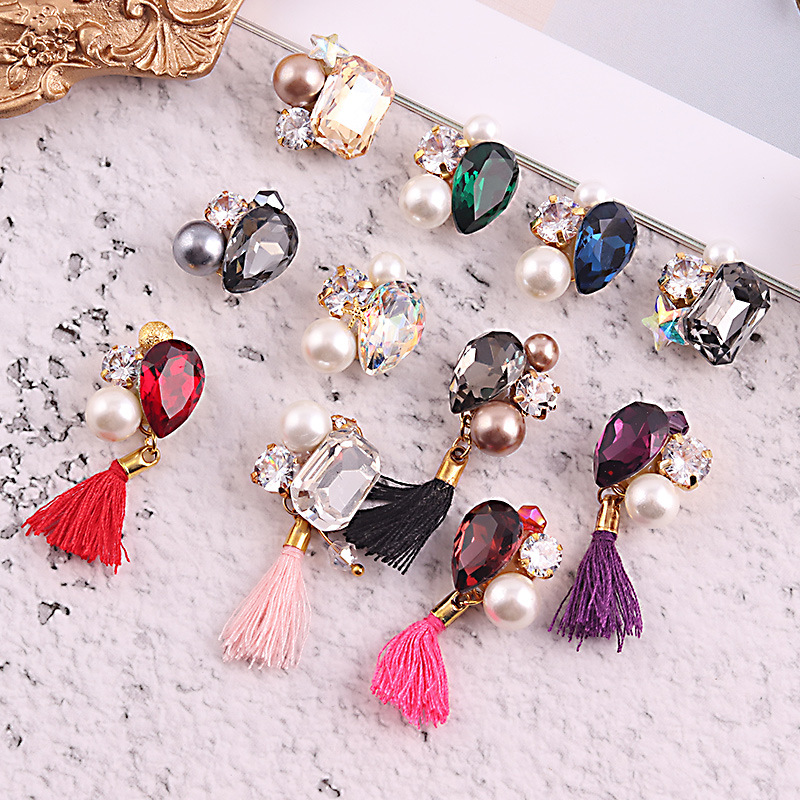 Luxury Handmade Combination Nail Ornament High-End Custom Nail Jewelry Wedding Armor Nail Sticker
