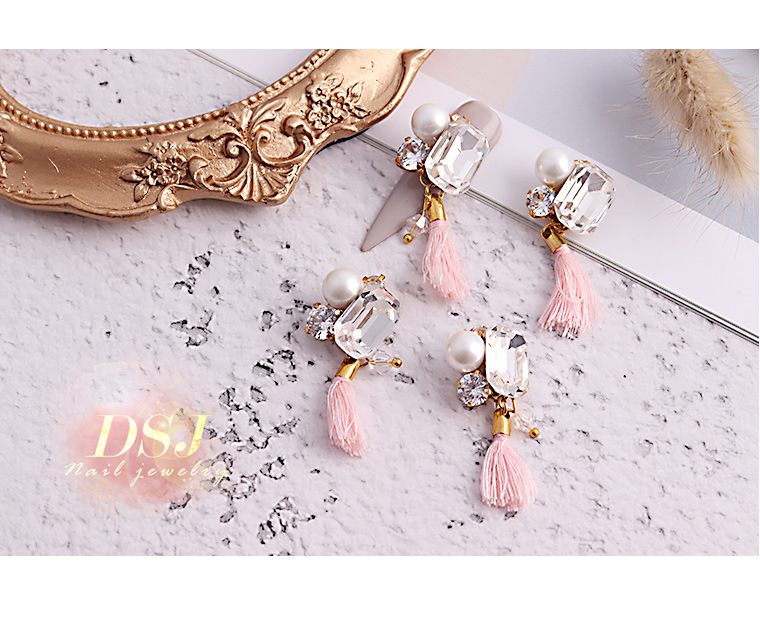 Luxury Handmade Combination Nail Ornament High-End Custom Nail Jewelry Wedding Armor Nail Sticker