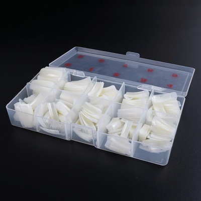 Nail 500 Pieces Boxed Nail Tip Full Sticker Nail Tip Nail Patch French Fake Finger Nail Tip White Natural Transparent