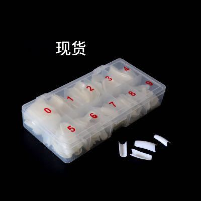 Nail 500 Pieces Boxed Nail Tip Full Sticker Nail Tip Nail Patch French Fake Finger Nail Tip White Natural Transparent