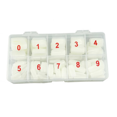 Nail 500 Pieces Boxed Nail Tip Full Sticker Nail Tip Nail Patch French Fake Finger Nail Tip White Natural Transparent