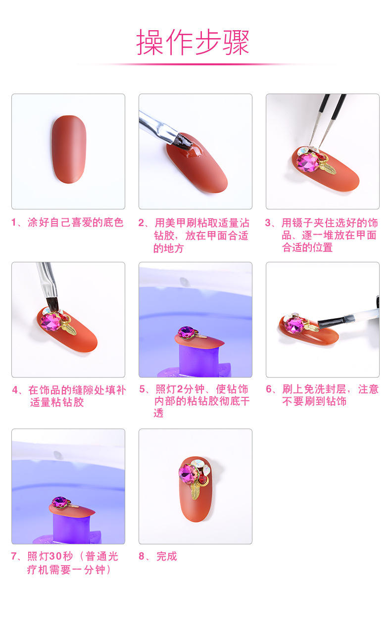 Nail Ornament New Style Diamond Ornament Nail Crystal New York Storm Set Nail Riveting Nail Nail Sticker Jewelry
