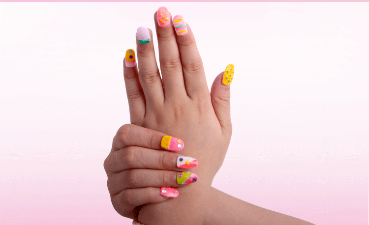 Children's Nail Box Set DIY Handmade Nail Patch Makeup Ornament Girls' Toy Nail Sticker Set Children's Nail Box Set DIY Handmade Nail Patch Makeup Ornament Girls' Toy Nail Sticker Set