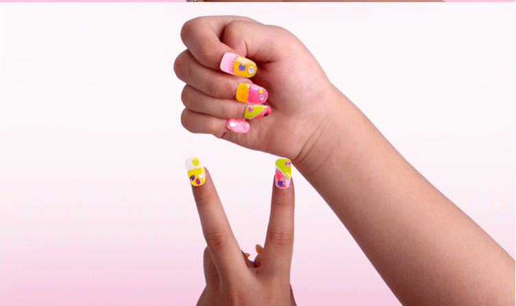 Children's Nail Box Set DIY Handmade Nail Patch Makeup Ornament Girls' Toy Nail Sticker Set Children's Nail Box Set DIY Handmade Nail Patch Makeup Ornament Girls' Toy Nail Sticker Set