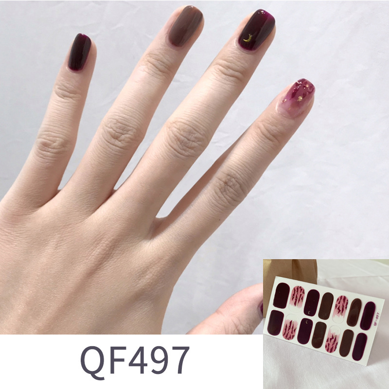 Leopard Nail Sticker Glass Purple Net Red Full Sticker Hipster Nude Color Nail Sticker Waterproof Tearable Nail Sticker Leopard Nail Sticker Glass Purple Net Red Full Sticker Hipster Nude Color Nail Sticker Waterproof Tearable Nail Sticker