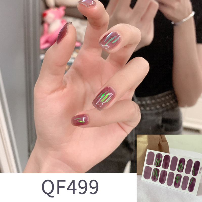 Leopard Nail Sticker Glass Purple Net Red Full Sticker Hipster Nude Color Nail Sticker Waterproof Tearable Nail Sticker Leopard Nail Sticker Glass Purple Net Red Full Sticker Hipster Nude Color Nail Sticker Waterproof Tearable Nail Sticker