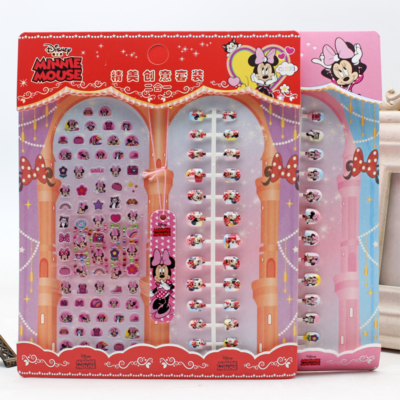 Children's Princess Nail Beauty Nail Patch Toy Makeup Little Girl Play House Hot Sale DIY Sticker Ornament Set