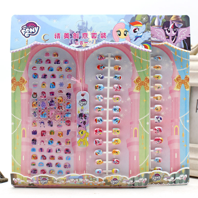 Children's Princess Nail Beauty Nail Patch Toy Makeup Little Girl Play House Hot Sale DIY Sticker Ornament Set