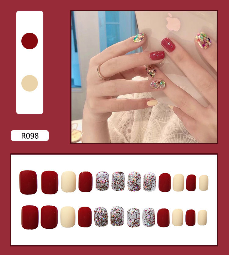 Nail Patch Finished Product Nail Stickers Wear Nail Polish Nail Shaped Piece Nail Sticker Nail Patch Nail Polish Sticker