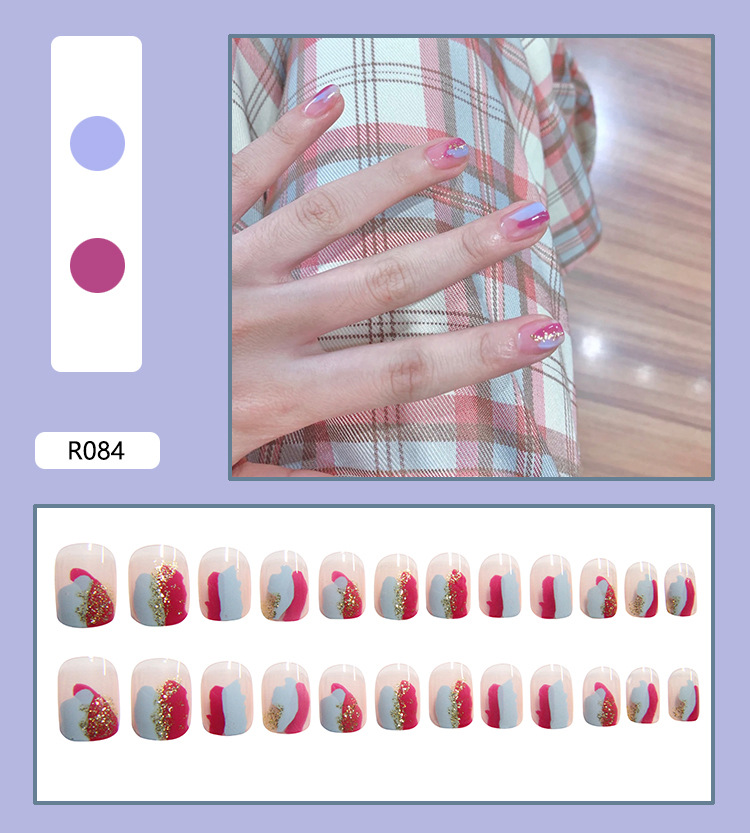 Nail Patch Finished Product Nail Stickers Wear Nail Polish Nail Shaped Piece Nail Sticker Nail Patch Nail Polish Sticker
