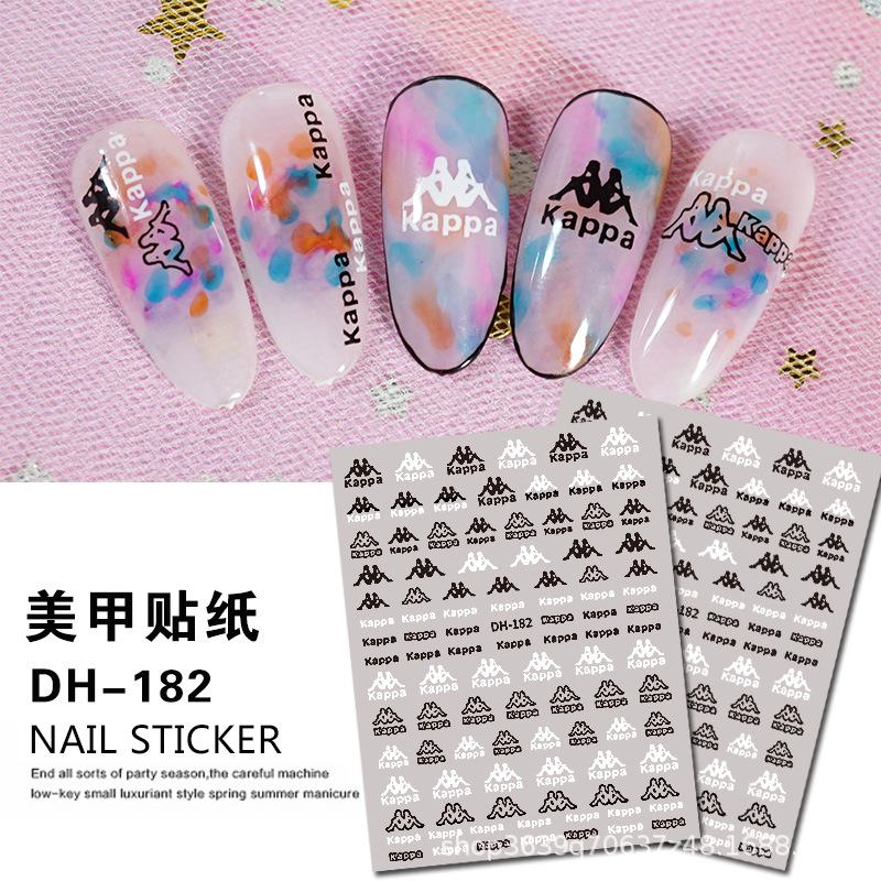 Japanese Nail Sticker Champagne Gold Nail Sticker 3D with Adhesive Graceful Nail Sticker Decorative Nail Shaped Piece