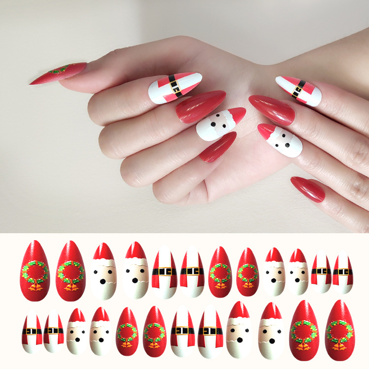 Joyme Finished Nail Beauty 24 Pieces Wear Nail Tip Children's Fake Nails Adhesive Nail Sticker Nail Tips Nail Tip