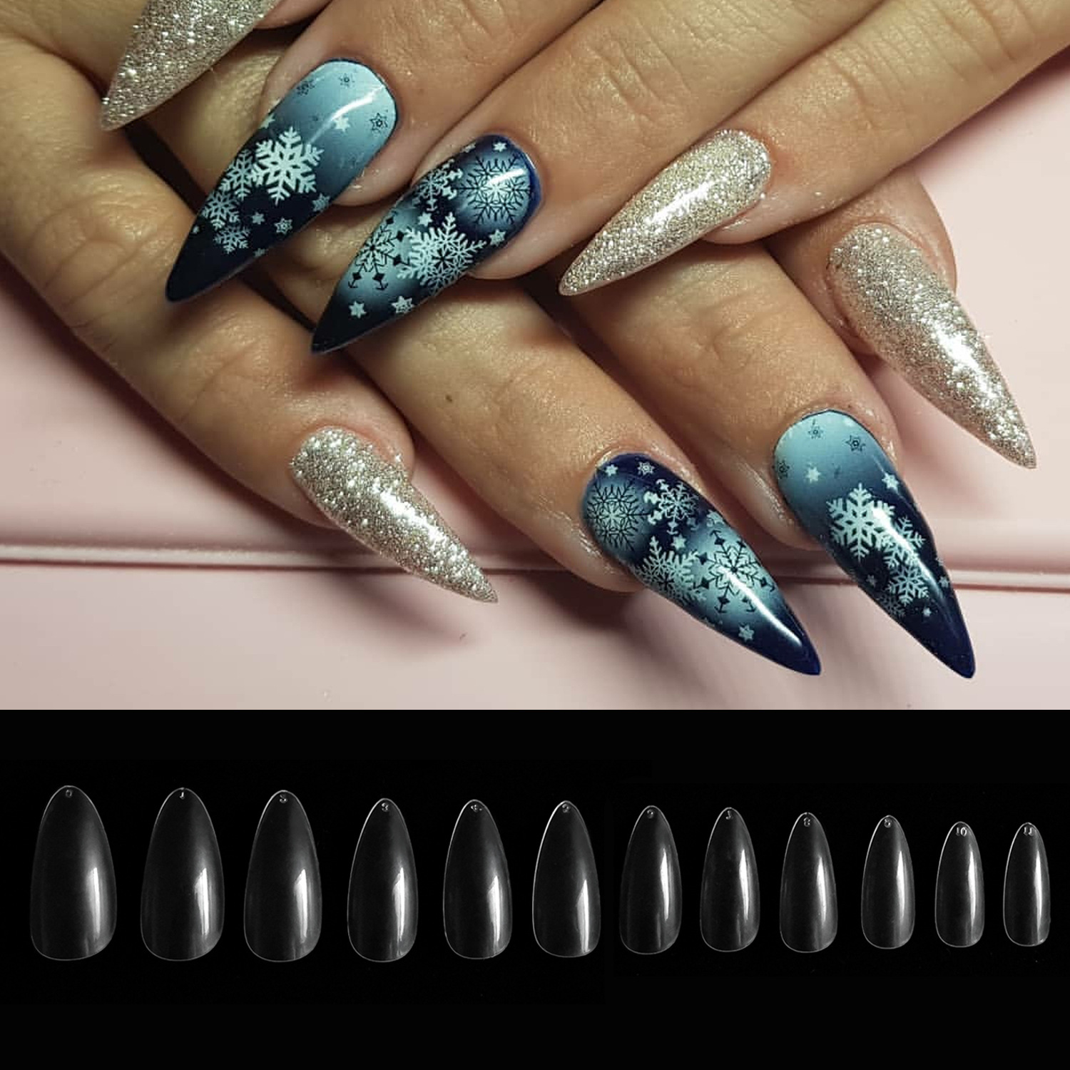 Joyme Finished Nail Beauty 24 Pieces Wear Nail Tip Children's Fake Nails Adhesive Nail Sticker Nail Tips Nail Tip