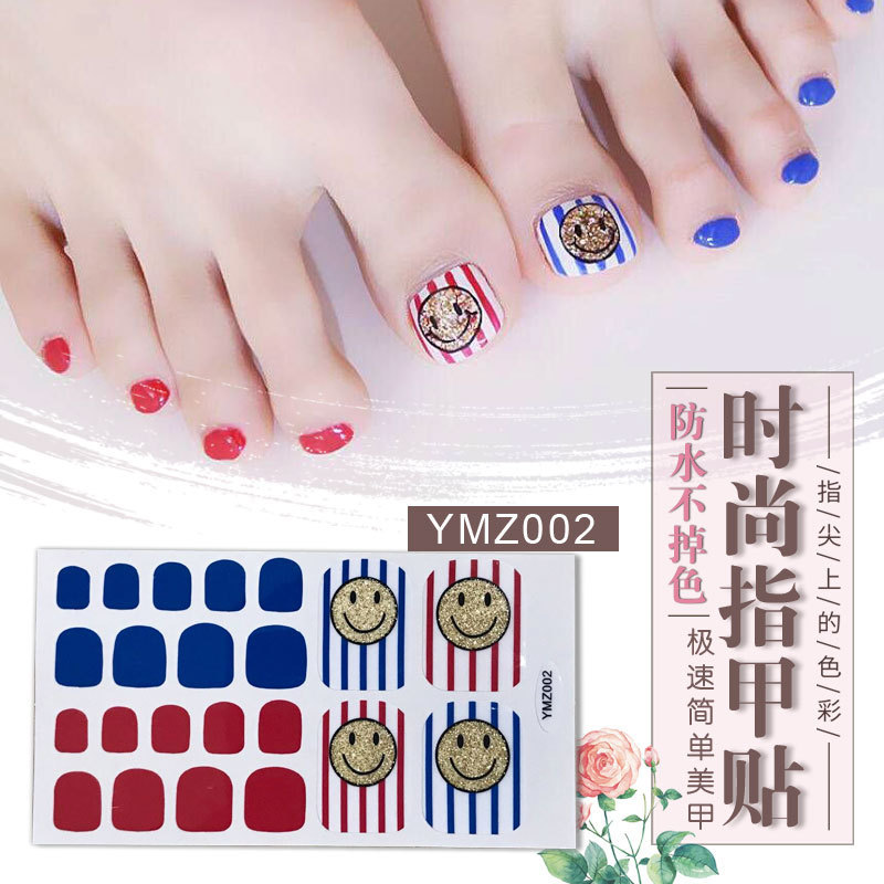 New Korean Nail Footsticker Paper Cartoon Fashion Nail Footsticker Toenail Sticker Environmental Protection Nail Sticker