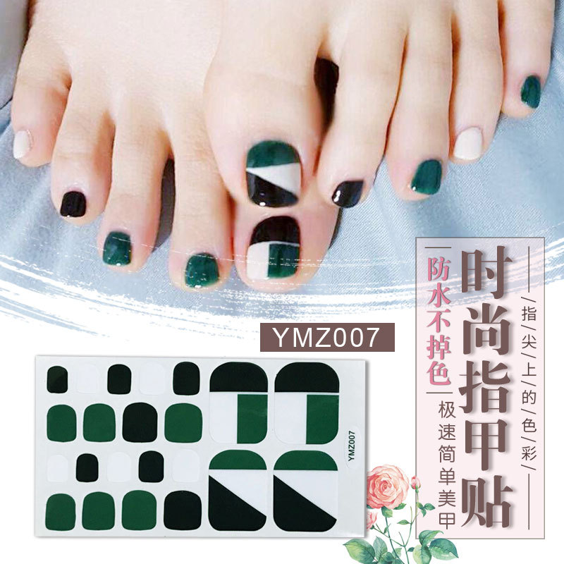 New Korean Nail Footsticker Paper Cartoon Fashion Nail Footsticker Toenail Sticker Environmental Protection Nail Sticker