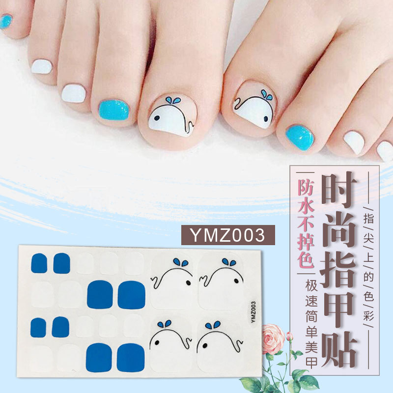 New Korean Nail Footsticker Paper Cartoon Fashion Nail Footsticker Toenail Sticker Environmental Protection Nail Sticker