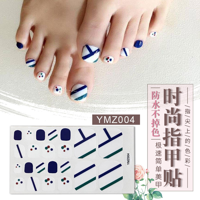 New Korean Nail Footsticker Paper Cartoon Fashion Nail Footsticker Toenail Sticker Environmental Protection Nail Sticker