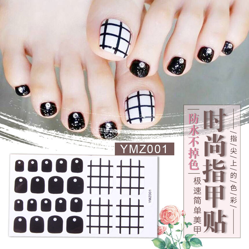 New Korean Nail Footsticker Paper Cartoon Fashion Nail Footsticker Toenail Sticker Environmental Protection Nail Sticker