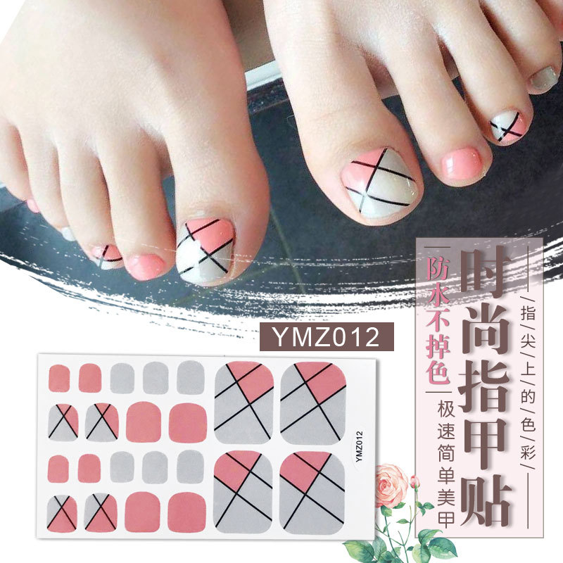 New Korean Nail Footsticker Paper Cartoon Fashion Nail Footsticker Toenail Sticker Environmental Protection Nail Sticker