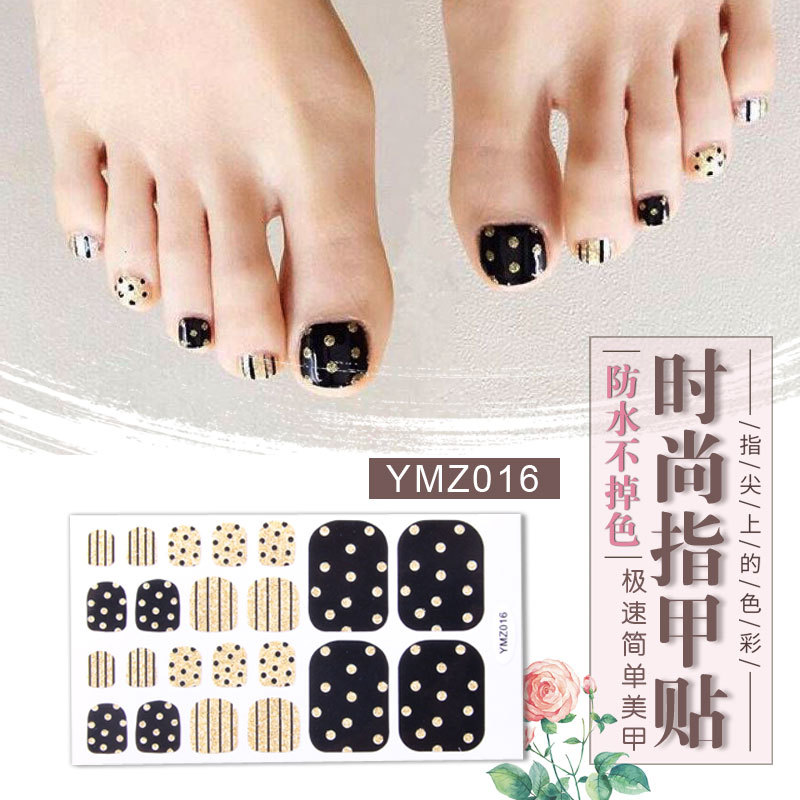 New Korean Nail Footsticker Paper Cartoon Fashion Nail Footsticker Toenail Sticker Environmental Protection Nail Sticker