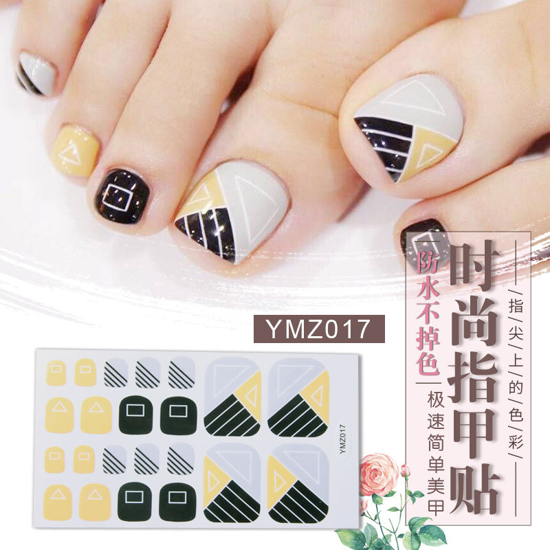 New Korean Nail Footsticker Paper Cartoon Fashion Nail Footsticker Toenail Sticker Environmental Protection Nail Sticker