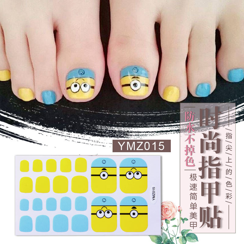 New Korean Nail Footsticker Paper Cartoon Fashion Nail Footsticker Toenail Sticker Environmental Protection Nail Sticker